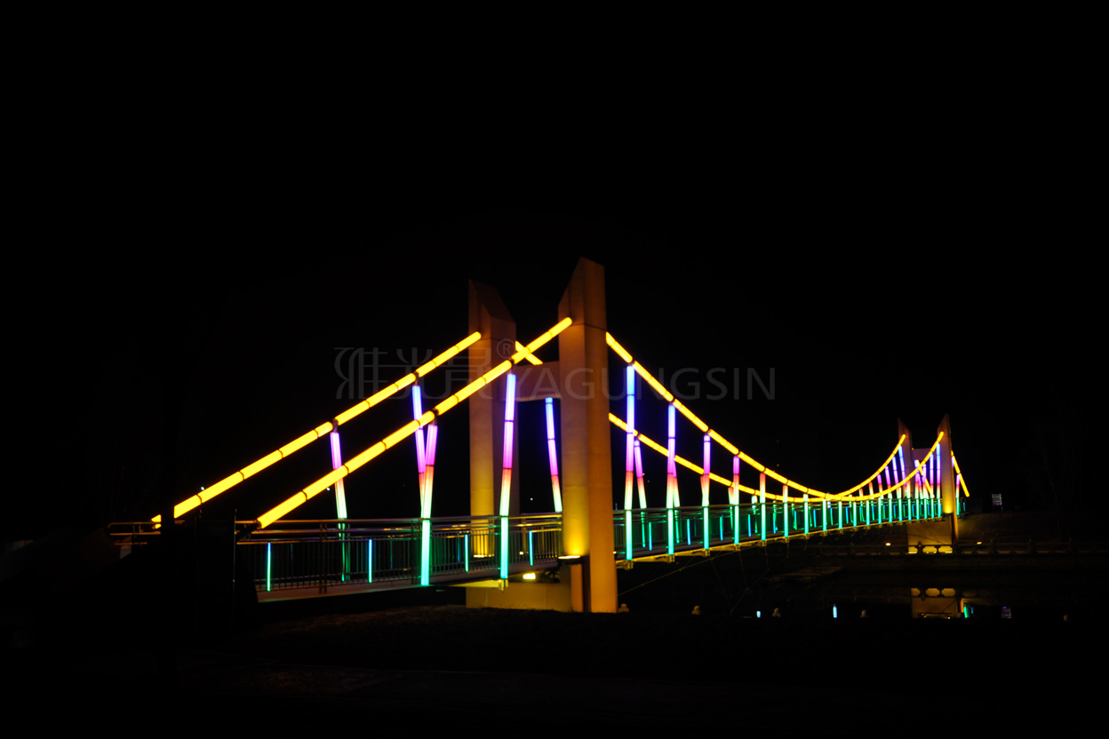 滨州新立河景观吊桥