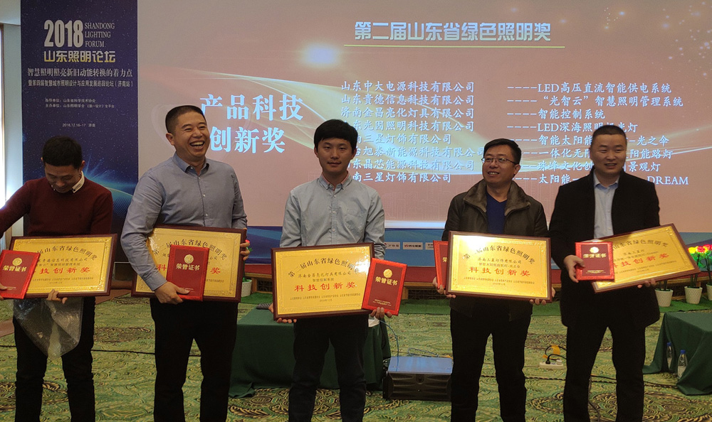 第二届山东省绿色照明奖活动中我司荣获三项荣誉(图2)